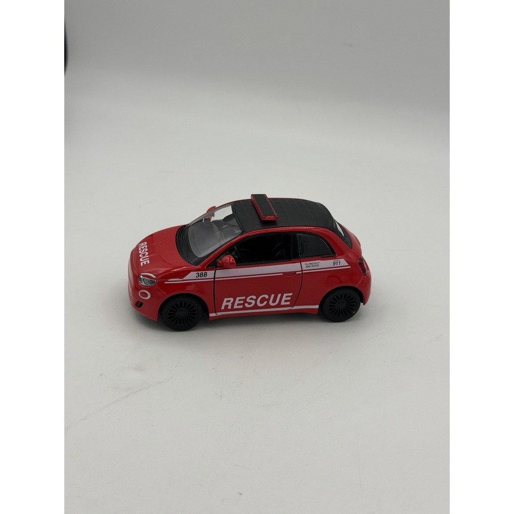 5440DPR Kinsmart - Fiat 500e Firefighter Edition (1/28 scale diecast model car,